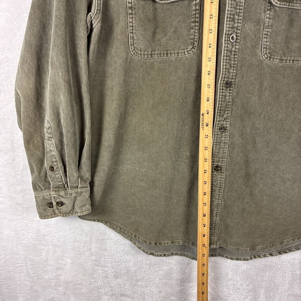 VTG Gap Overshirt Mens XL Brown Corduroy Workwear Heavyweight Preppy Classic Y2K - Picture 5 of 8
